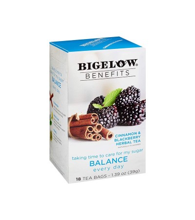 Bigelow Cinnamon & Blackberry Herbal Tea 18bg 1.39 oz
