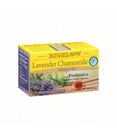 Bigelow Lavender Chamomile Plus Probiotic Tea 18bg   0.98 oz