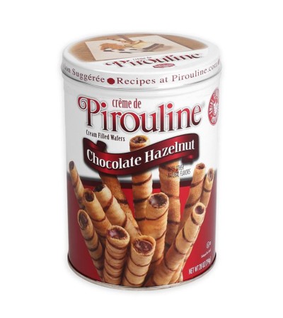 Pirouline Crème Filled Chocolate Hazelnut Tin 3.25 oz