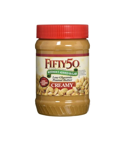 Fifty50 Creamy Peanut Butter Low Sodium 18 oz