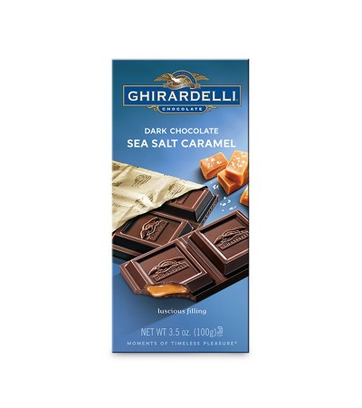 Ghirardelli Dark Chocolate Salted Caramel Prestige Bar 3.5oz