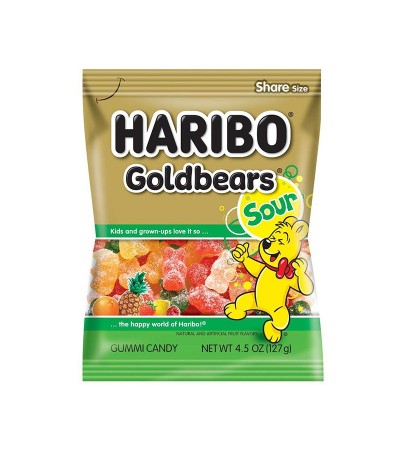 Haribo Bag Sour Gold Bear 4.5oz