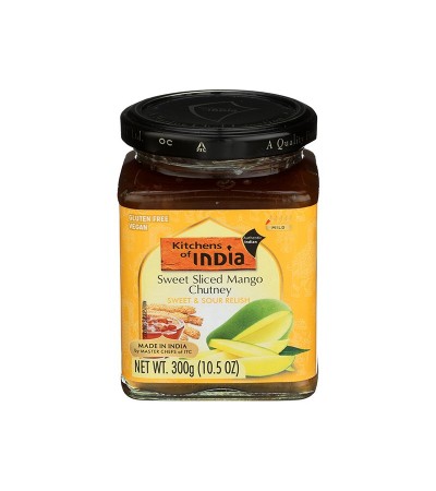 Kitchens Of India Sweet Slice Mango Chutney 10.5oz
