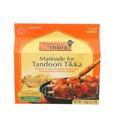 Kitchens Of India Tandoori Tikka Marinade-Ginger Garlic Chicken Kebabs 5.3oz
